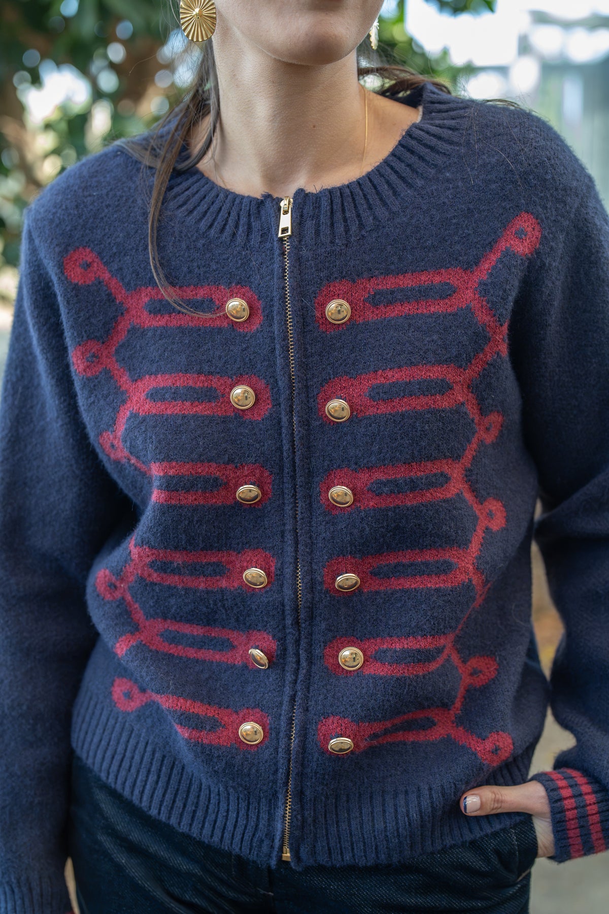 Veste zippée armée
