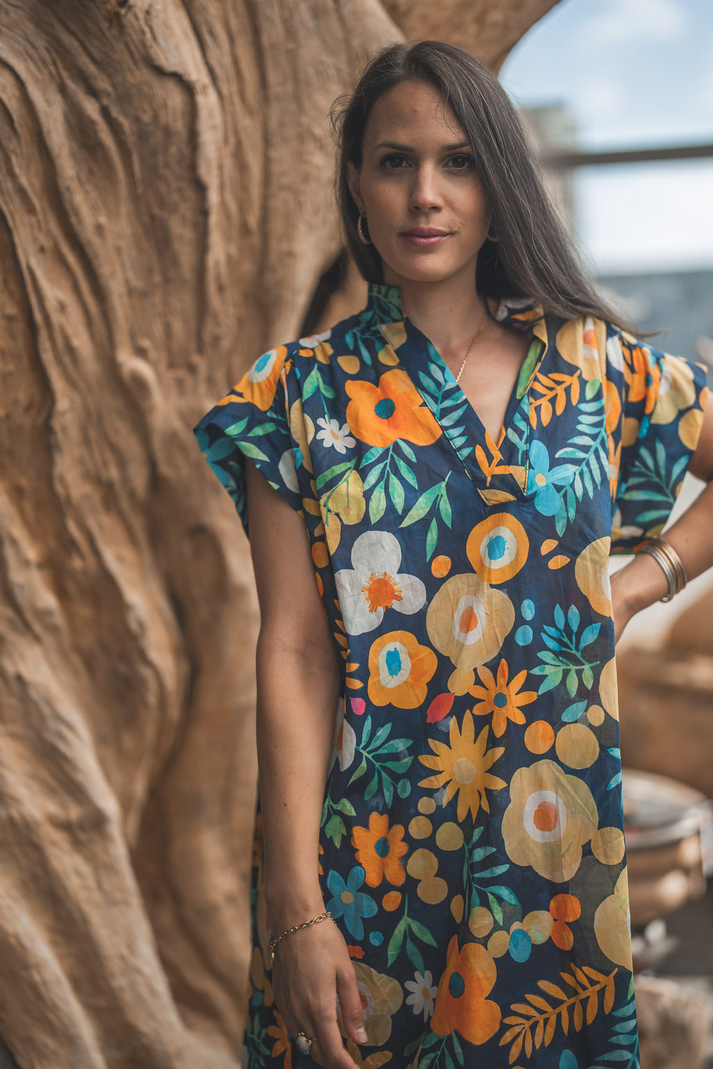 Robe grosses fleurs
