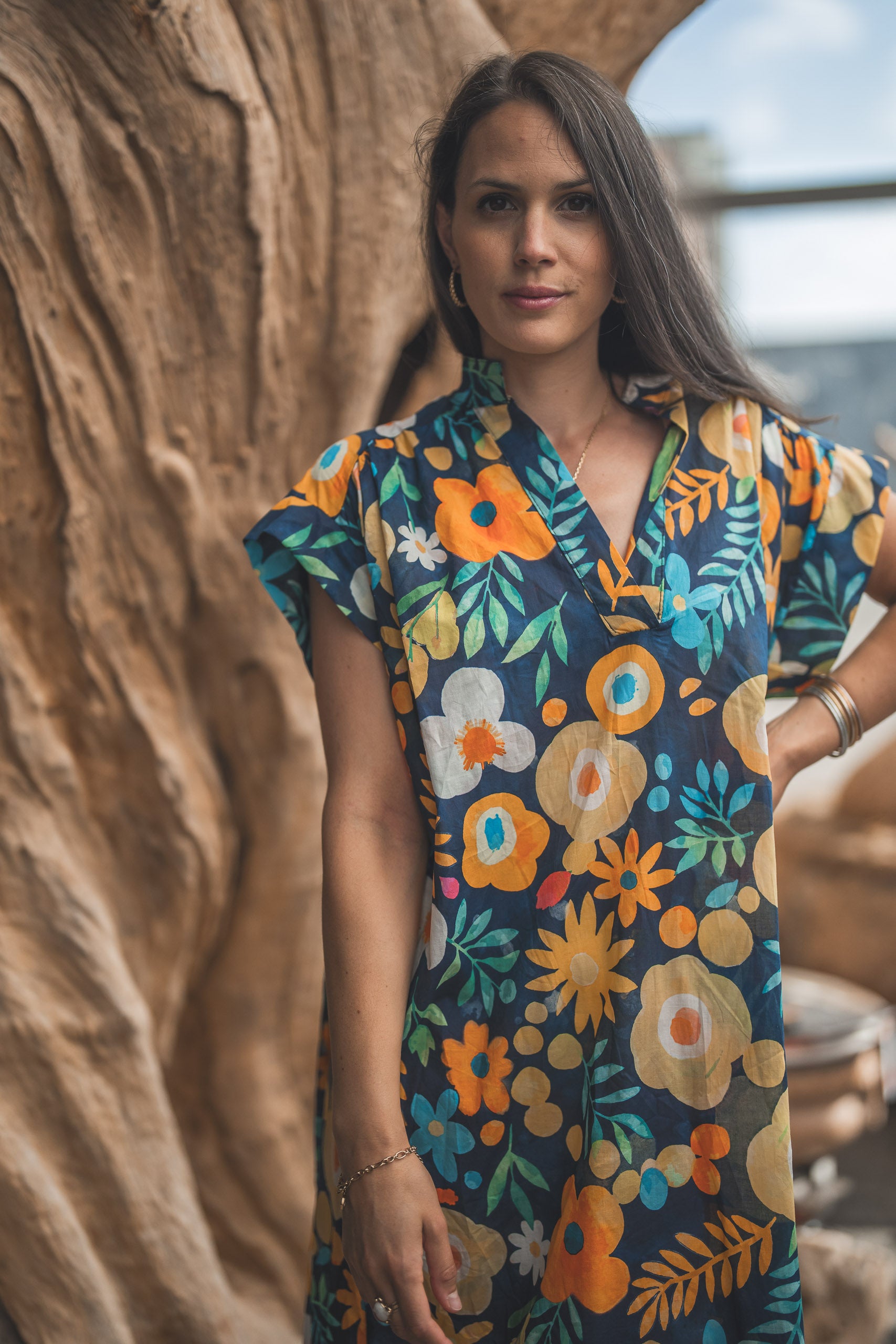 Robe grosses fleurs