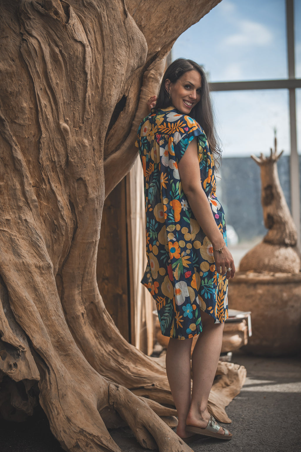 Robe grosses fleurs