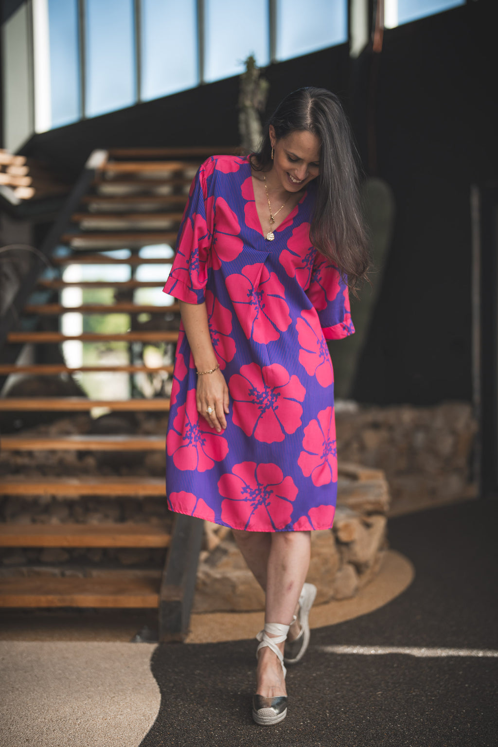 Robe grosses fleurs