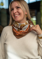 Foulard carré imprimé