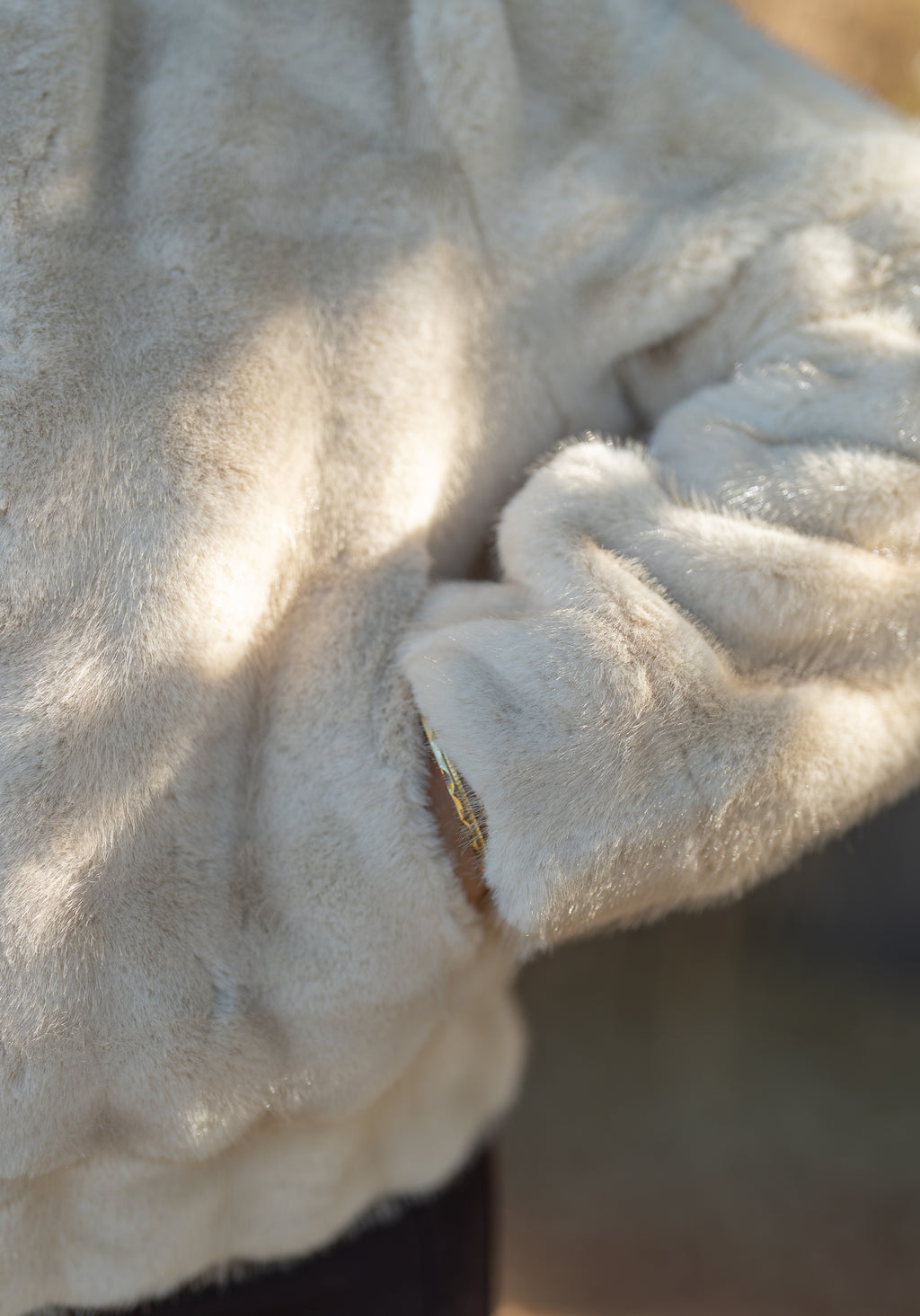 Manteau fourrure court
