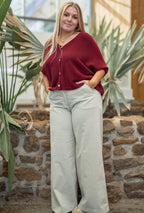 Gilet court oversize