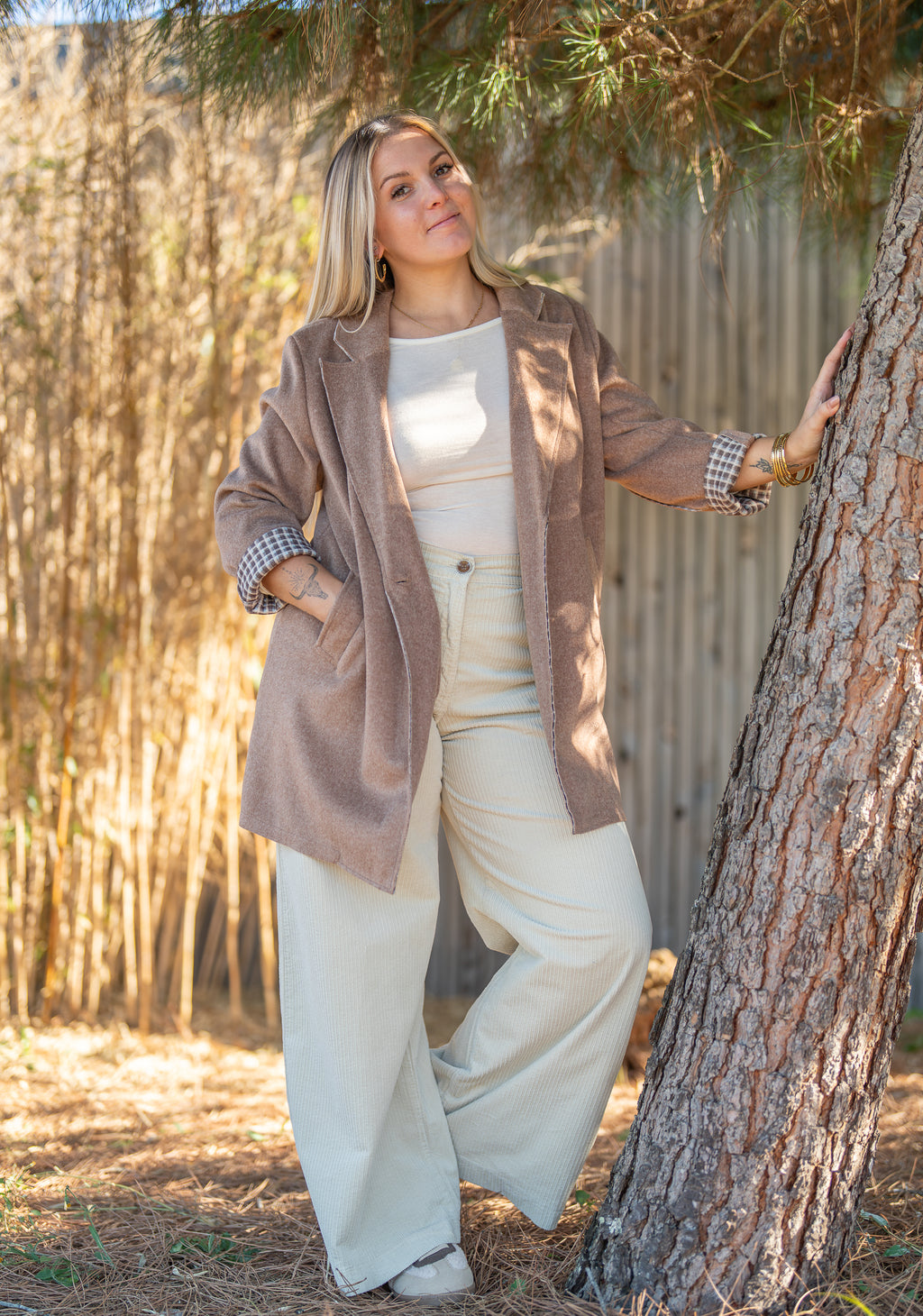 Manteau doublure carreaux