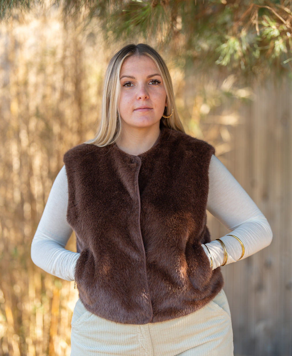 Veste fourrure sm