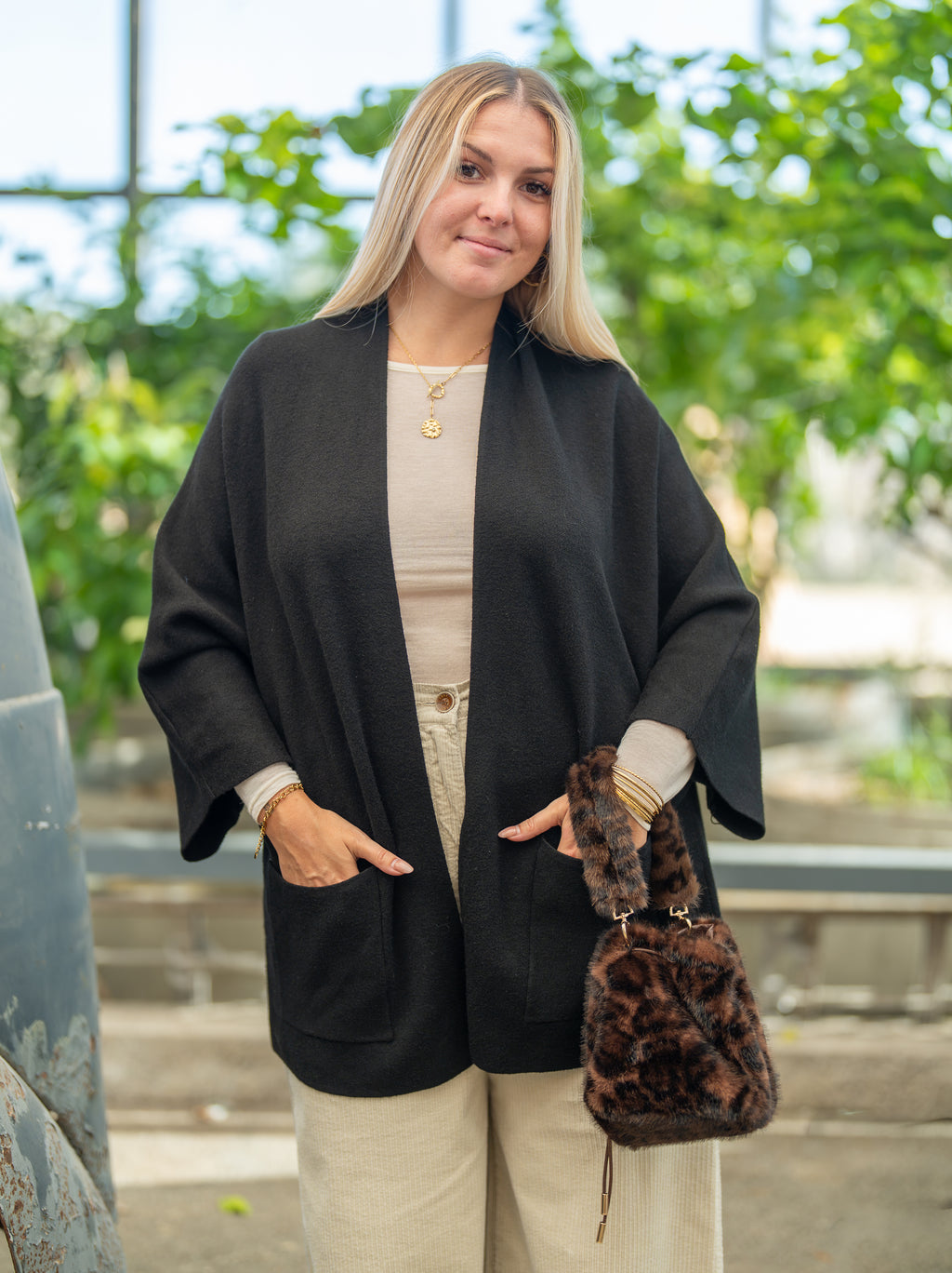 gilet long oversize