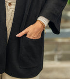 gilet long oversize