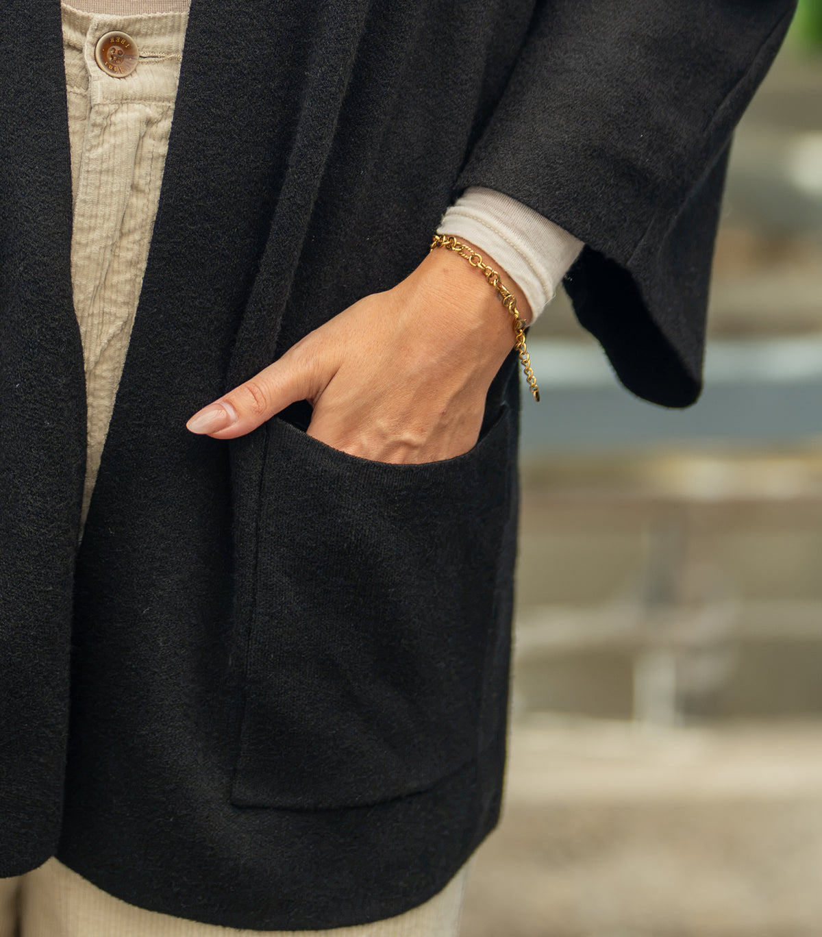 gilet long oversize