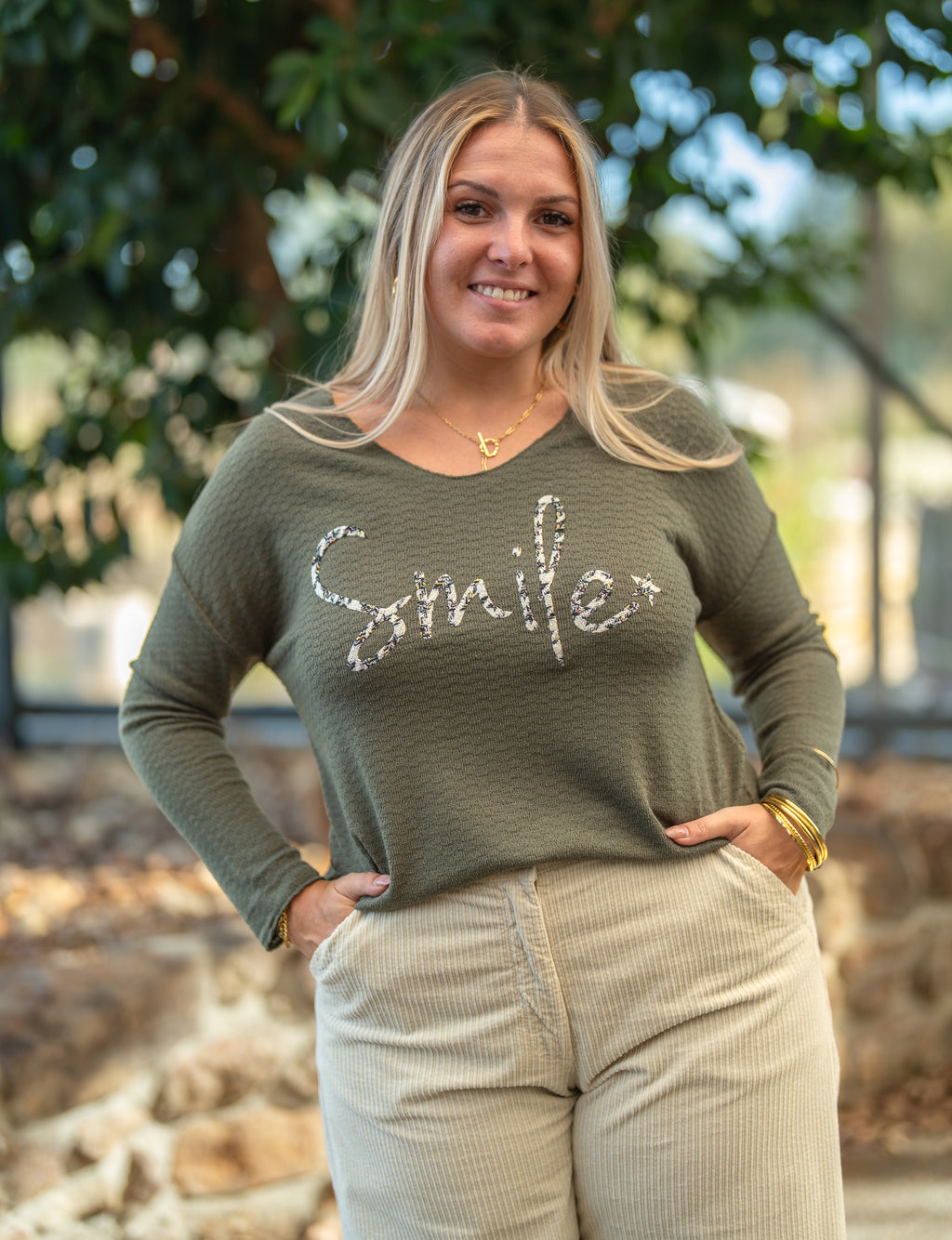 T-shirt smile