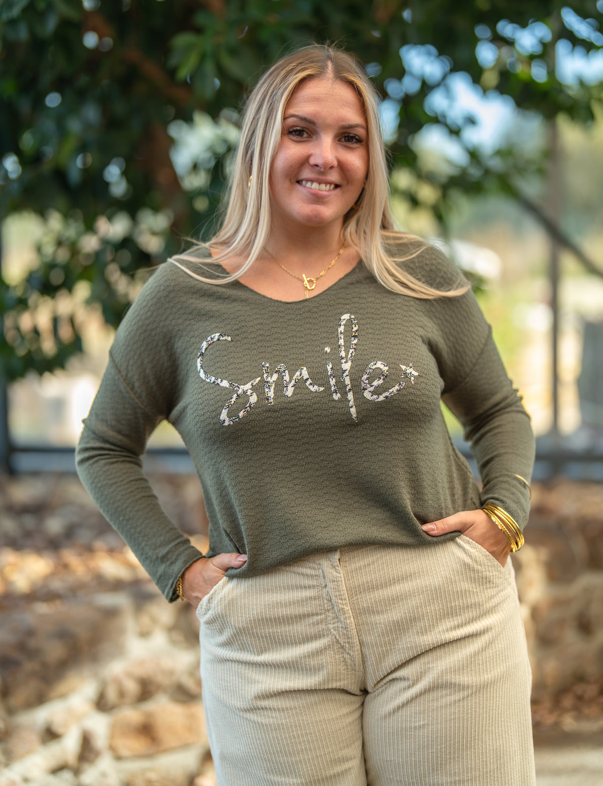 T-shirt smile