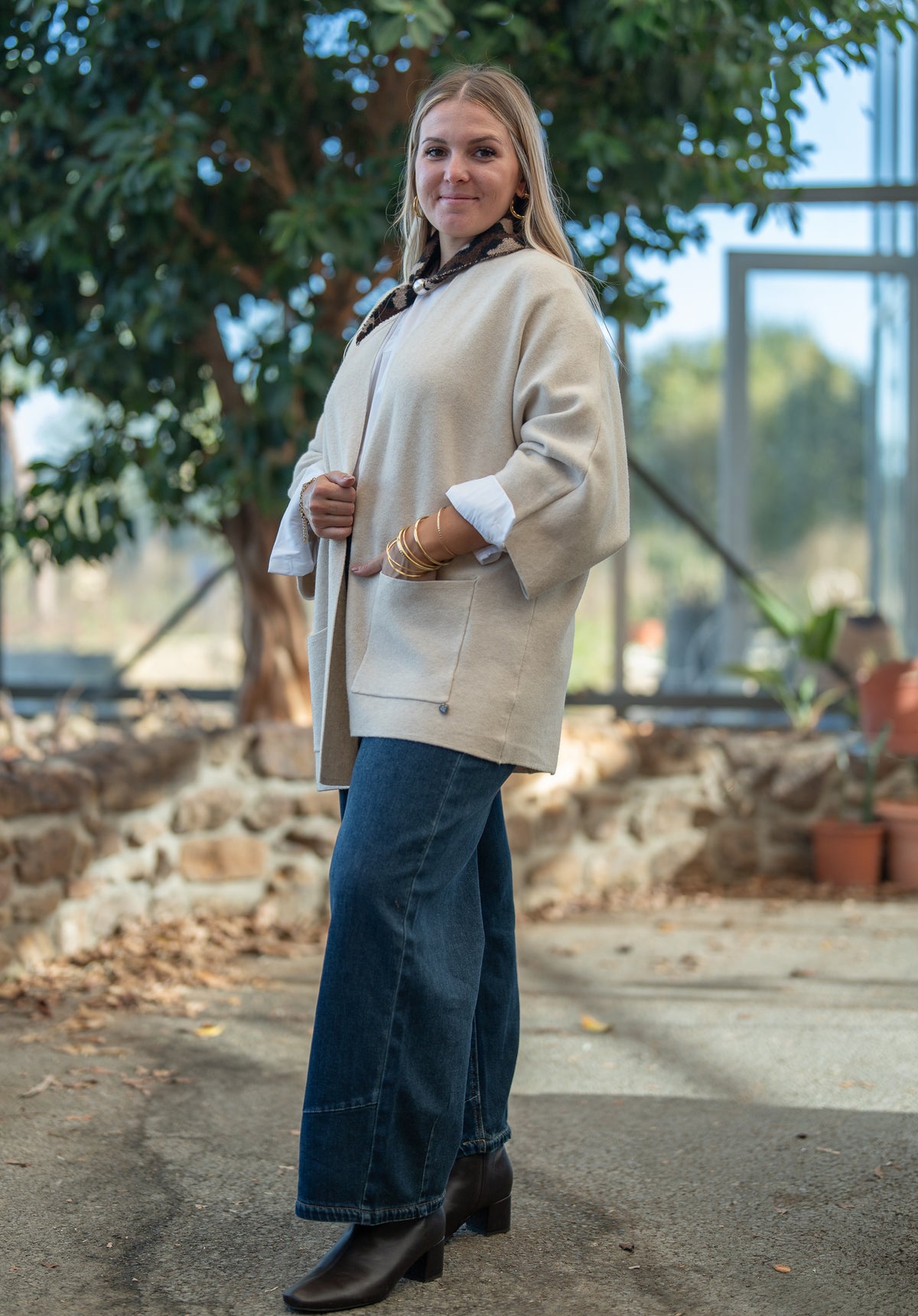 gilet long oversize