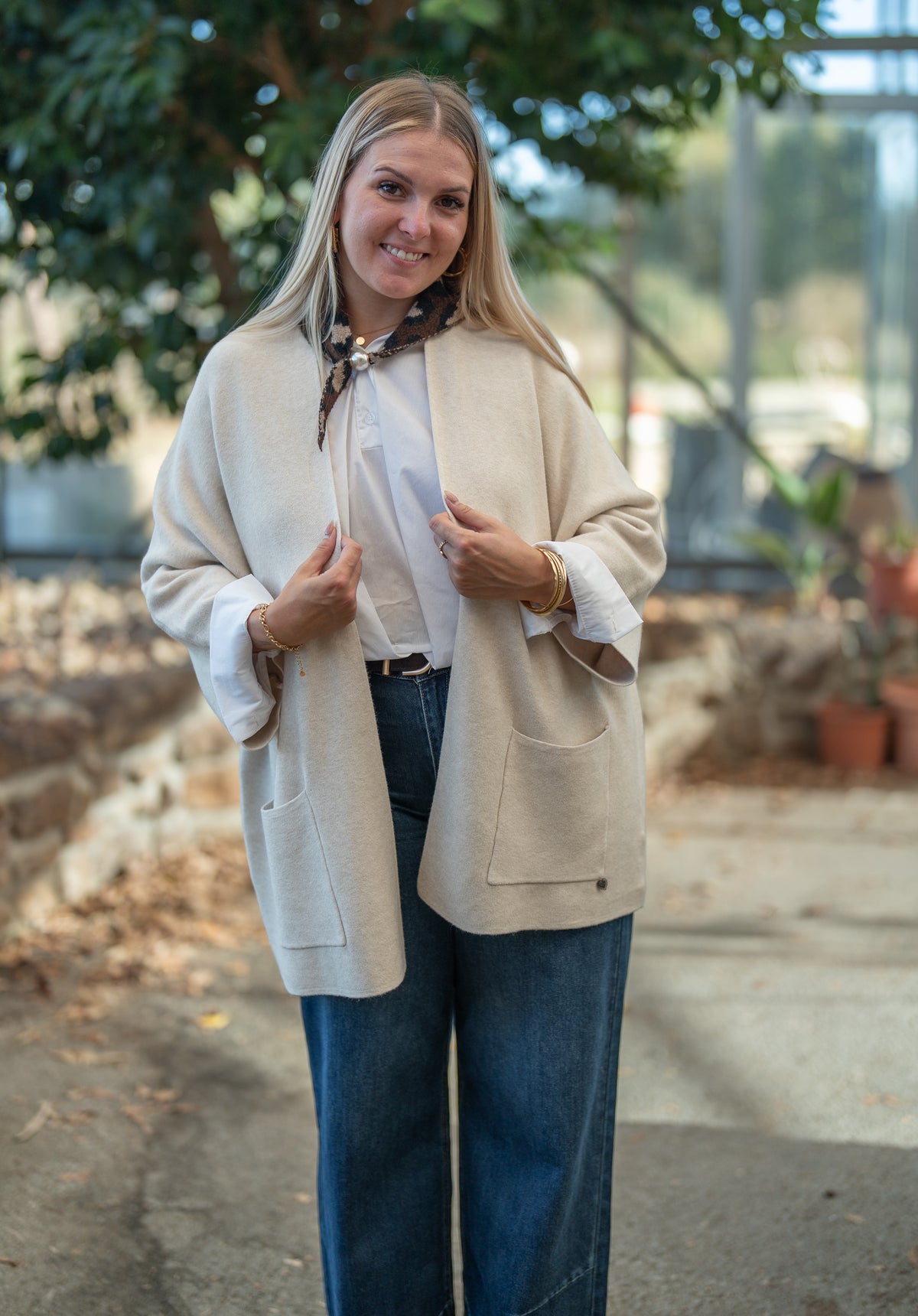 gilet long oversize