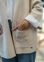 gilet long oversize