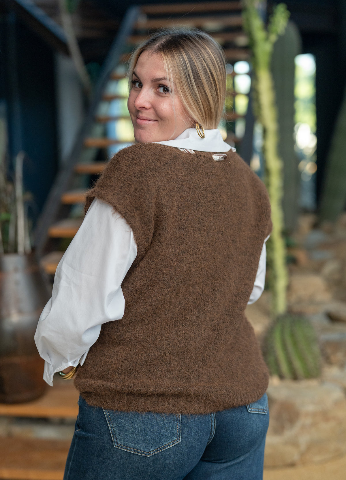Pull col foulard
