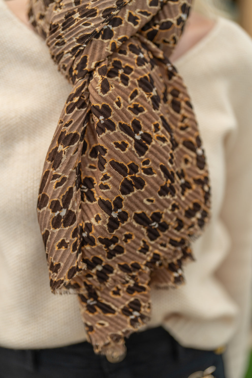 Foulard motif papillon
