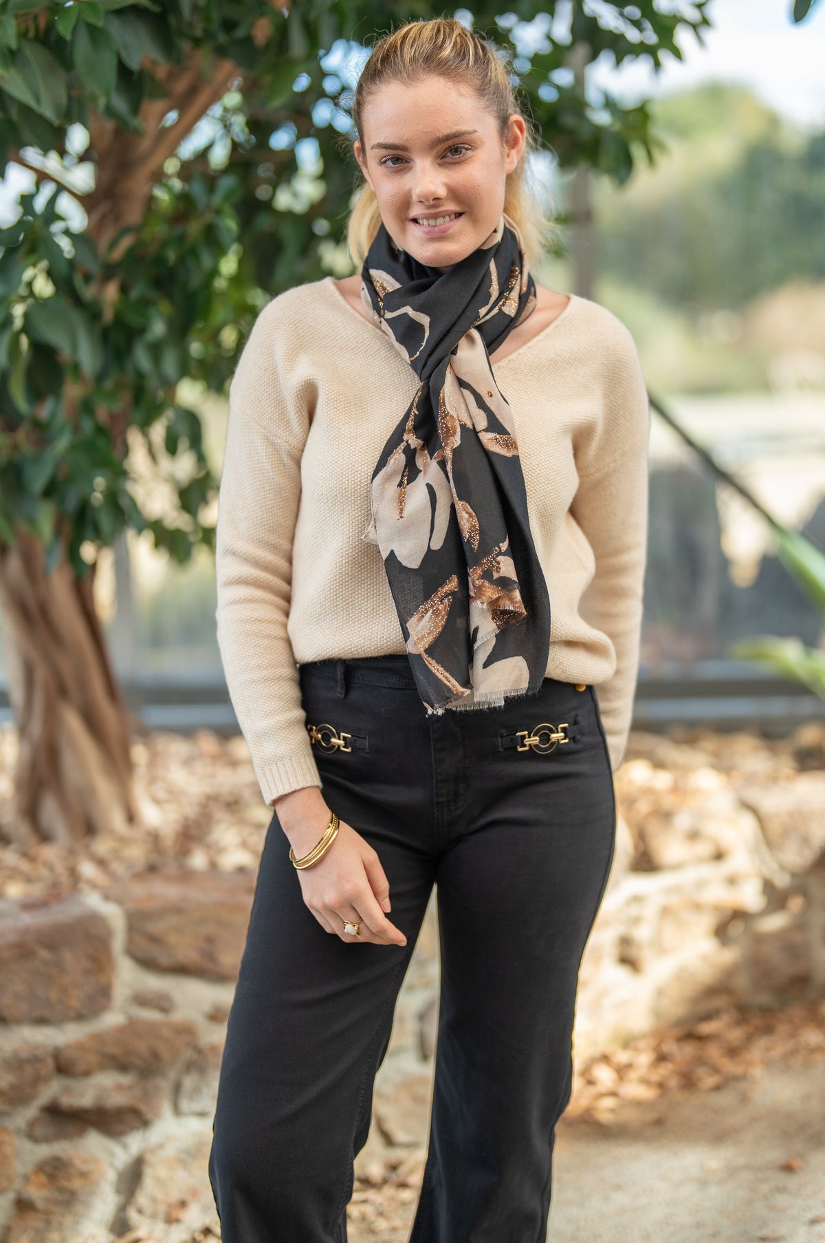 Foulard fleur
