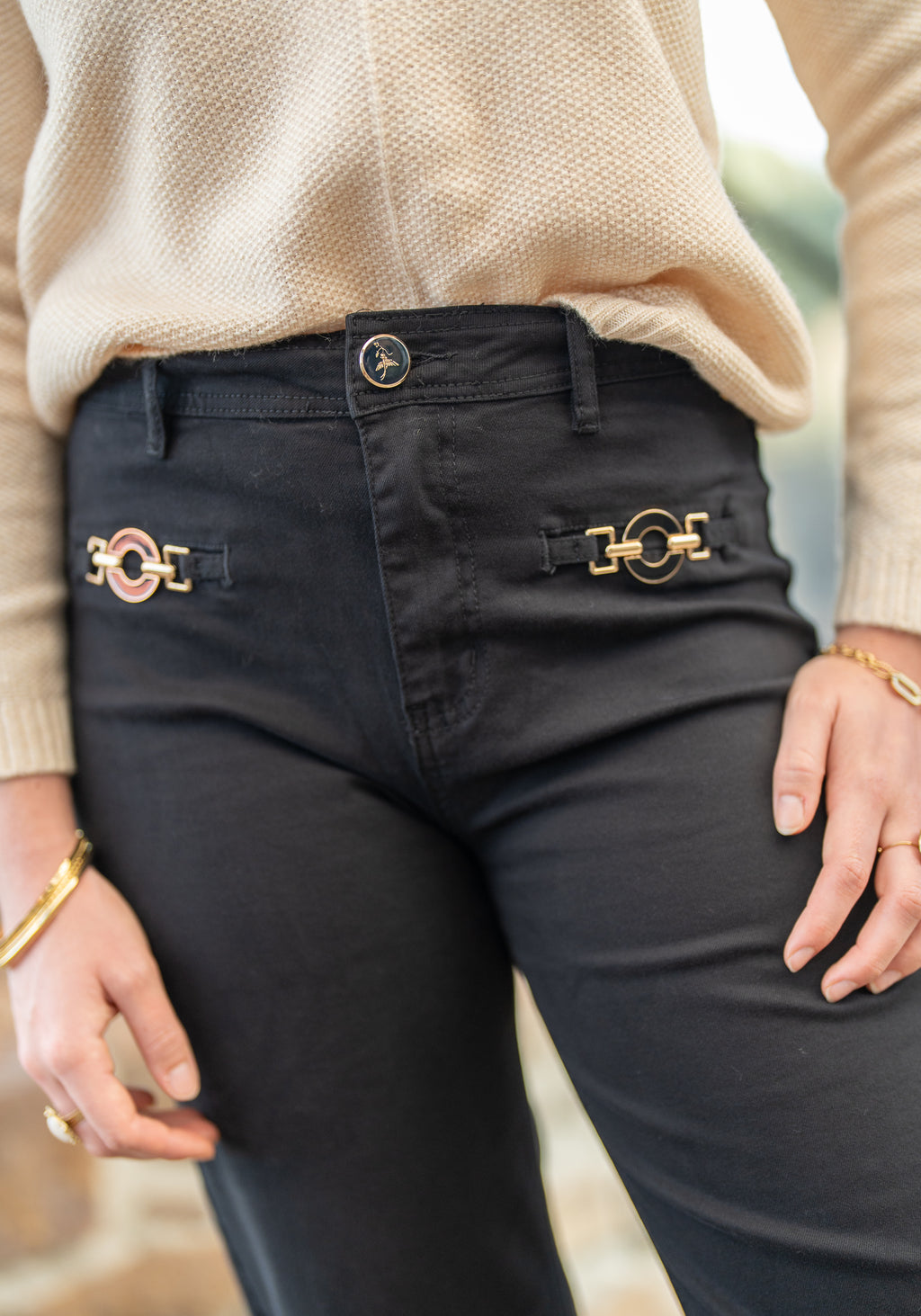 Pantalon bijoux poches