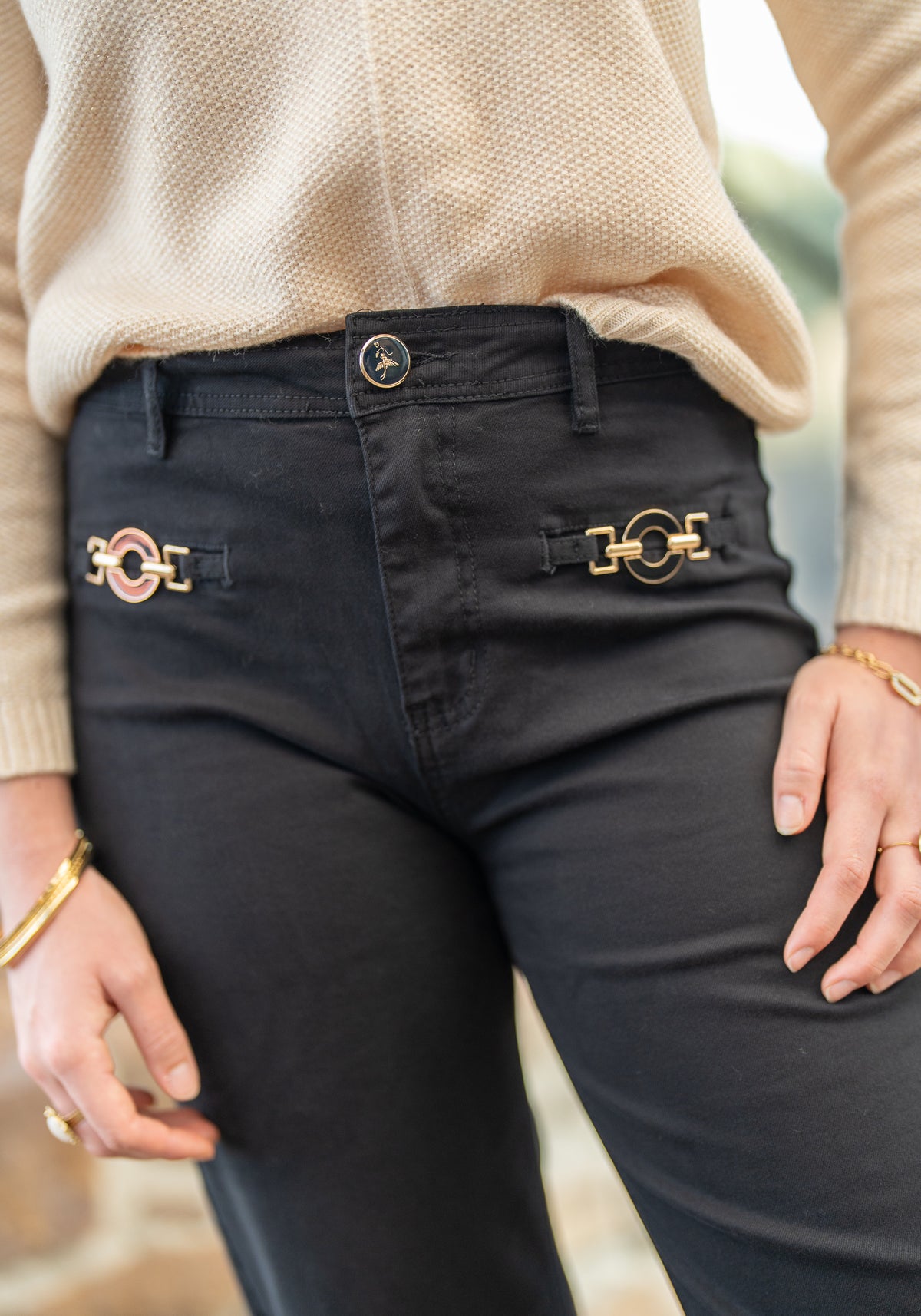 Pantalon bijoux poches