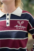 Pull polo rayé