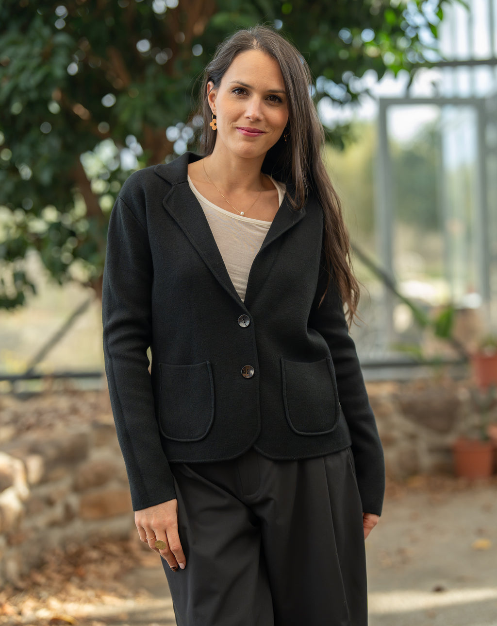 Veste blazer maille