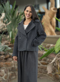 veste courte laine