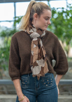 Foulard feuilles ginko