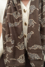 Foulard motif léopard