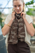 Foulard motif léopard