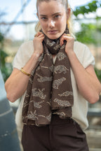 Foulard motif léopard
