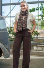 Foulard motif léopard