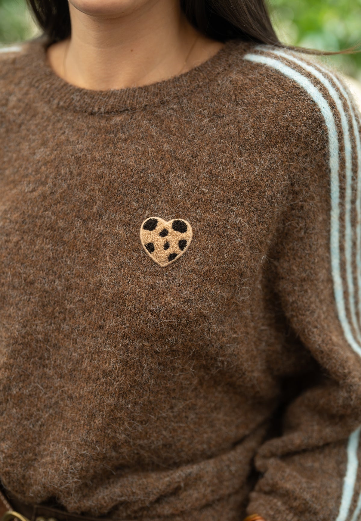 Pull bandes bleu