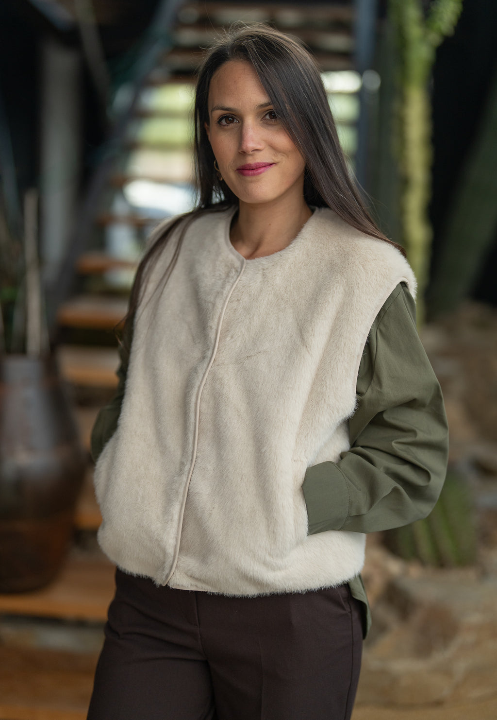 Veste fourrure sm