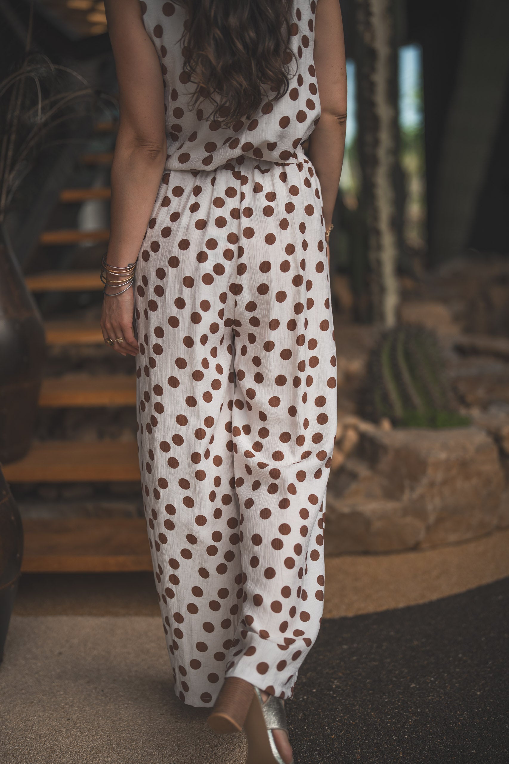 Pantalon à pois