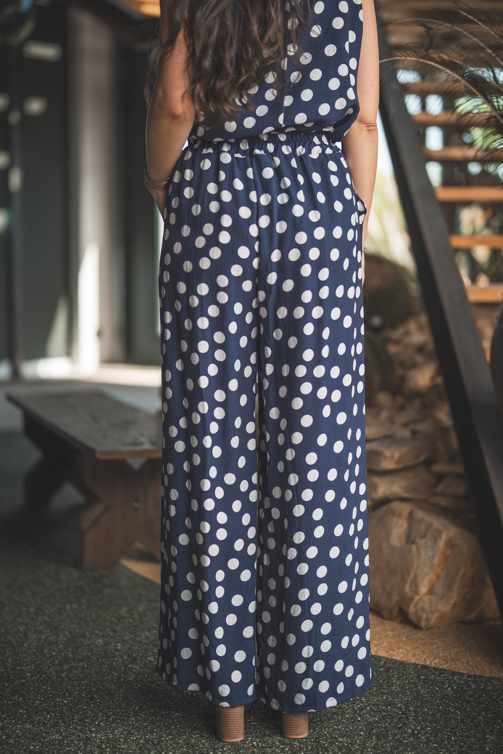 Pantalon à pois