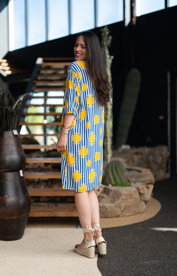 Robe rayée soleil