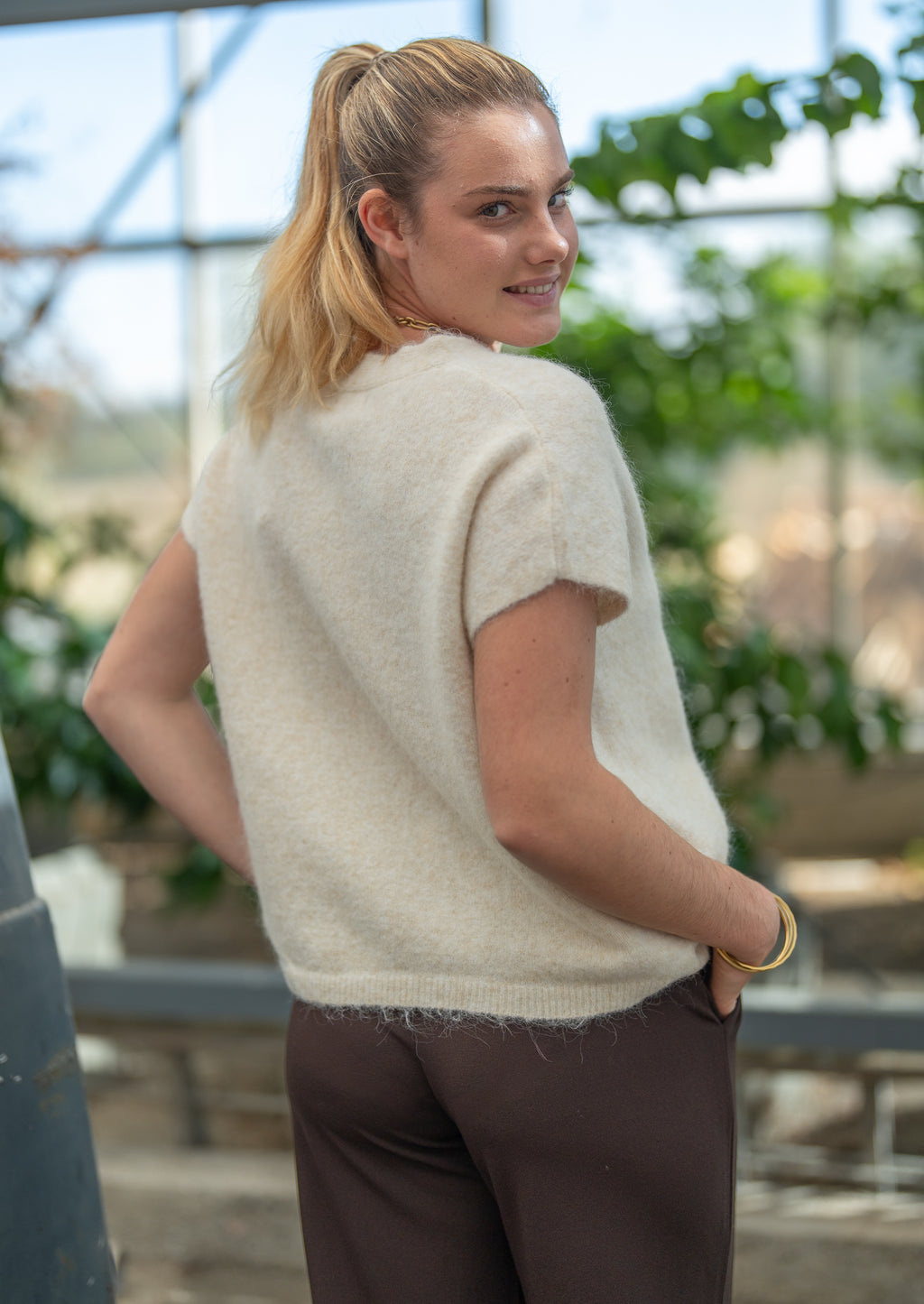 Gilet boutons dorés