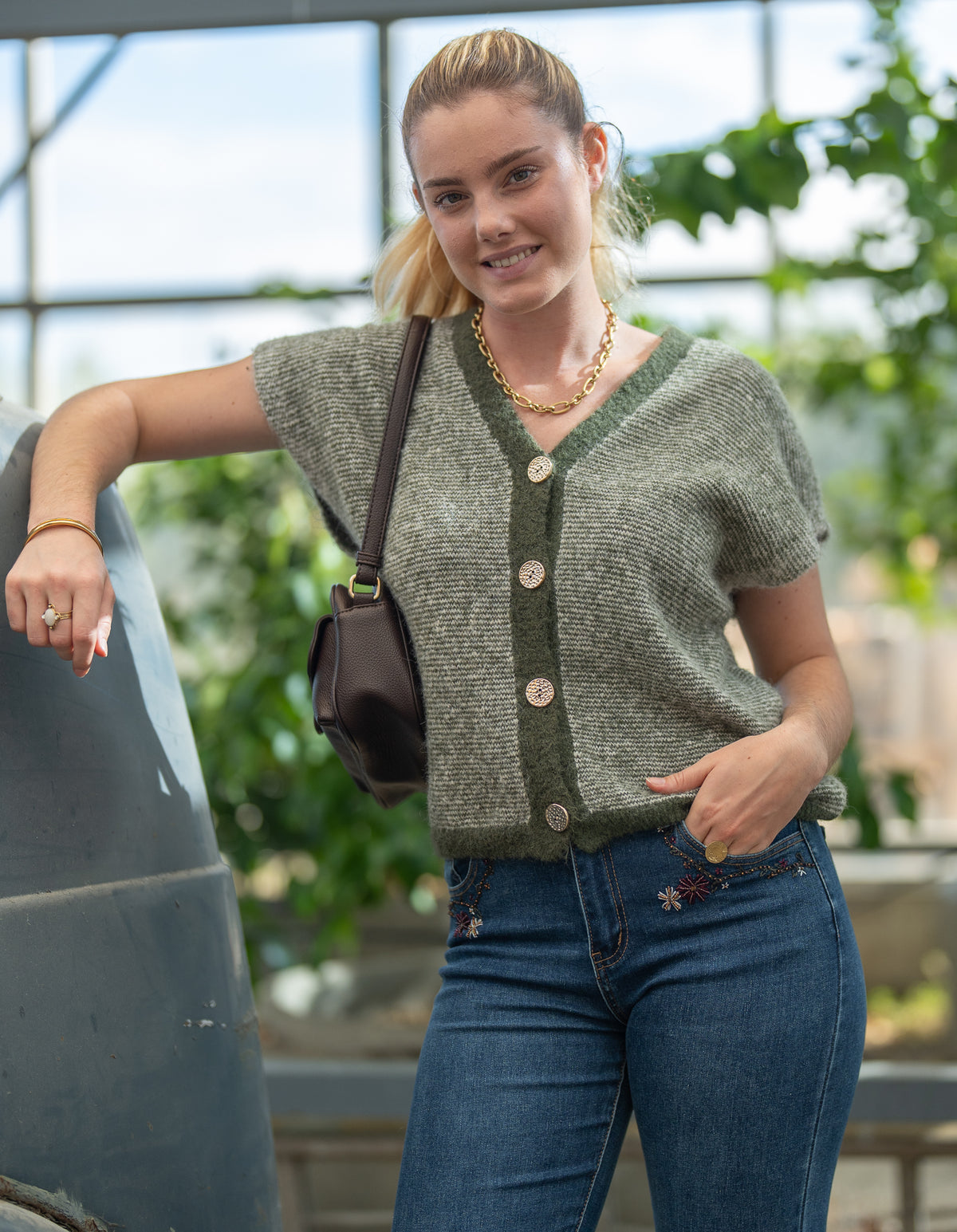 Gilet rayé sans manches