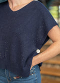 Pull sans manches sequins