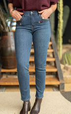 Pantalon broderie fleurs
