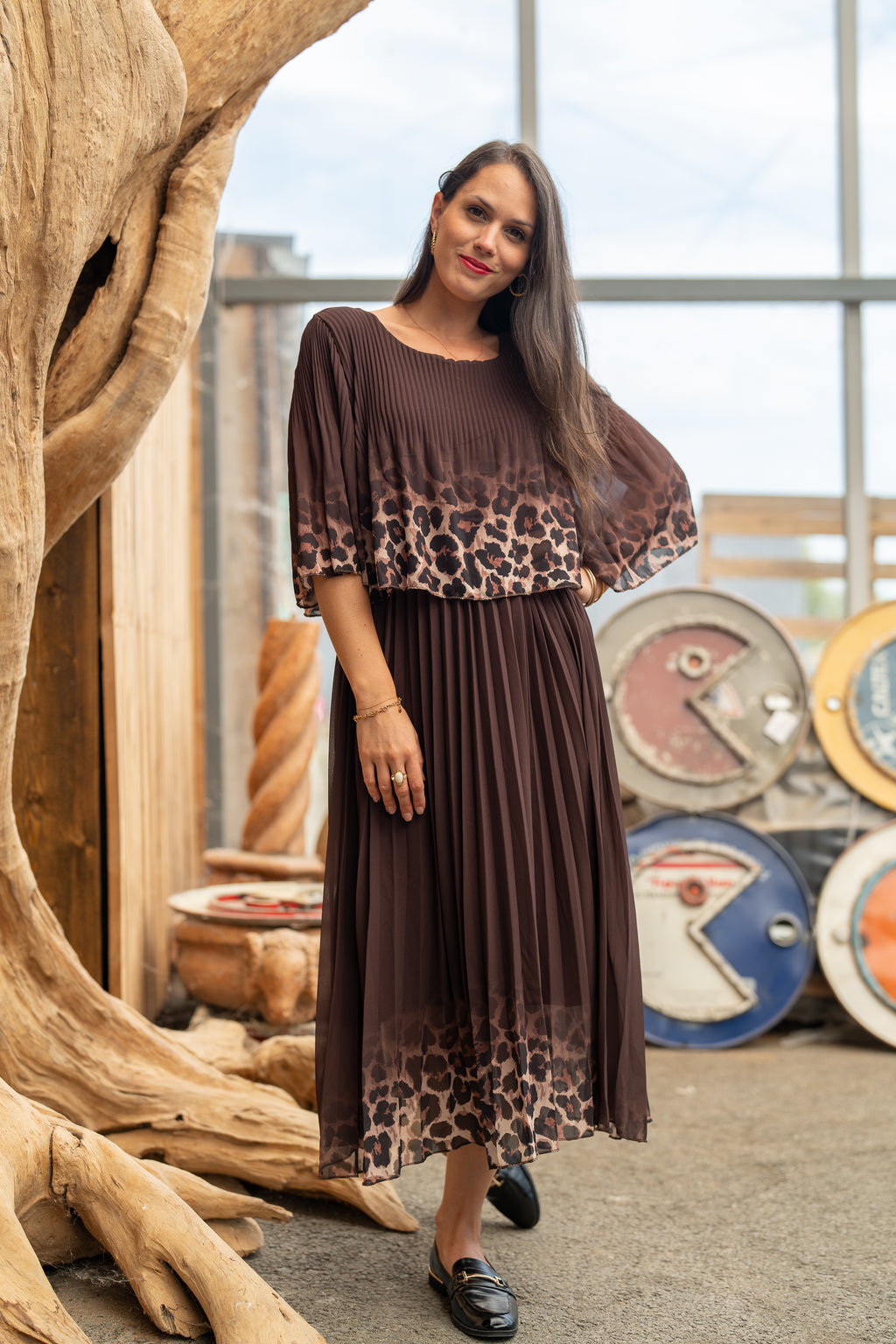 Robe plissée