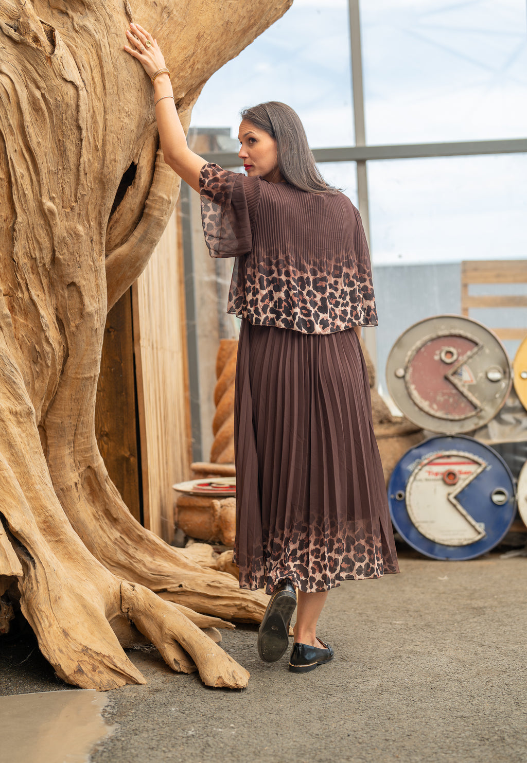 Robe plissée