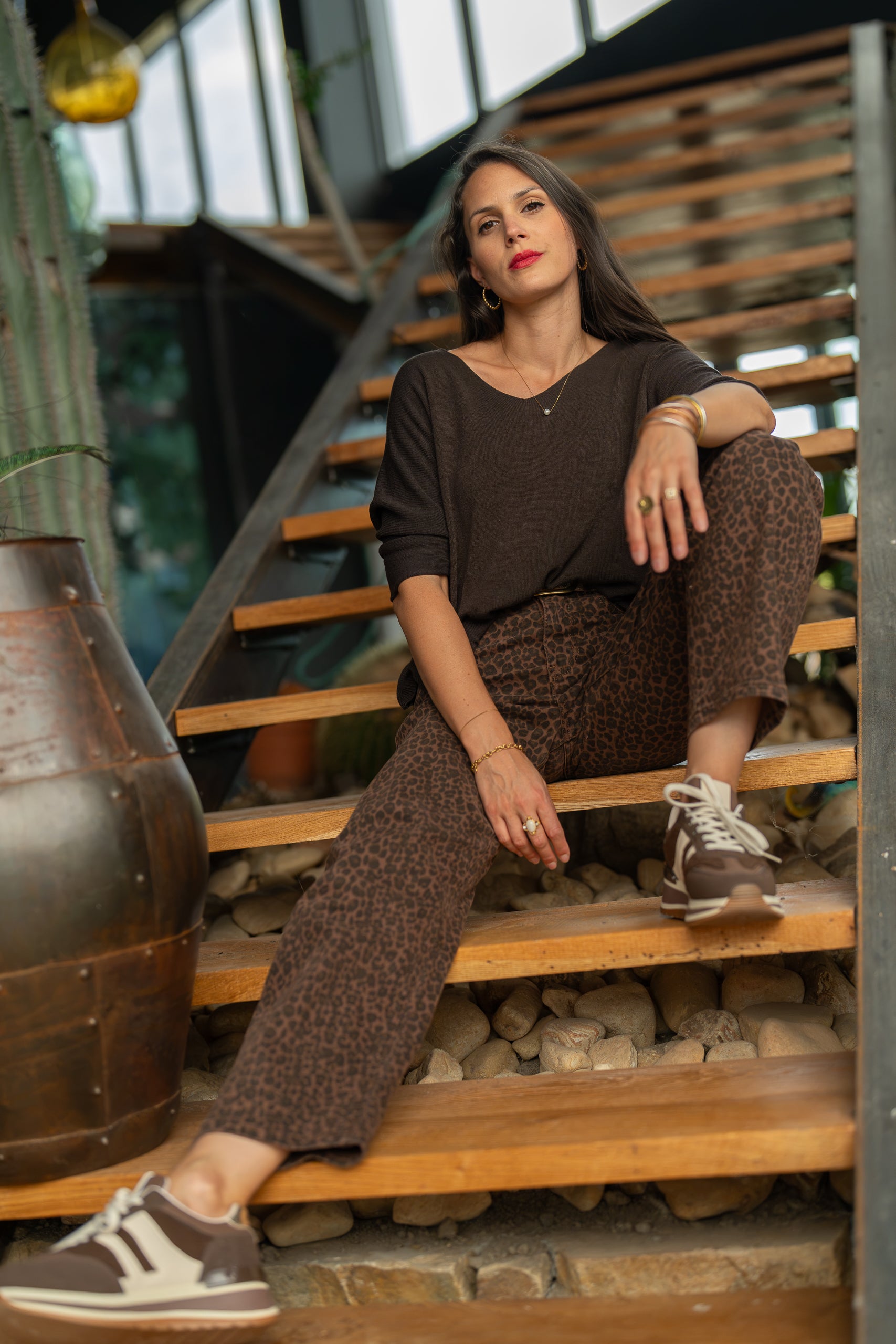 Pantalon léopard