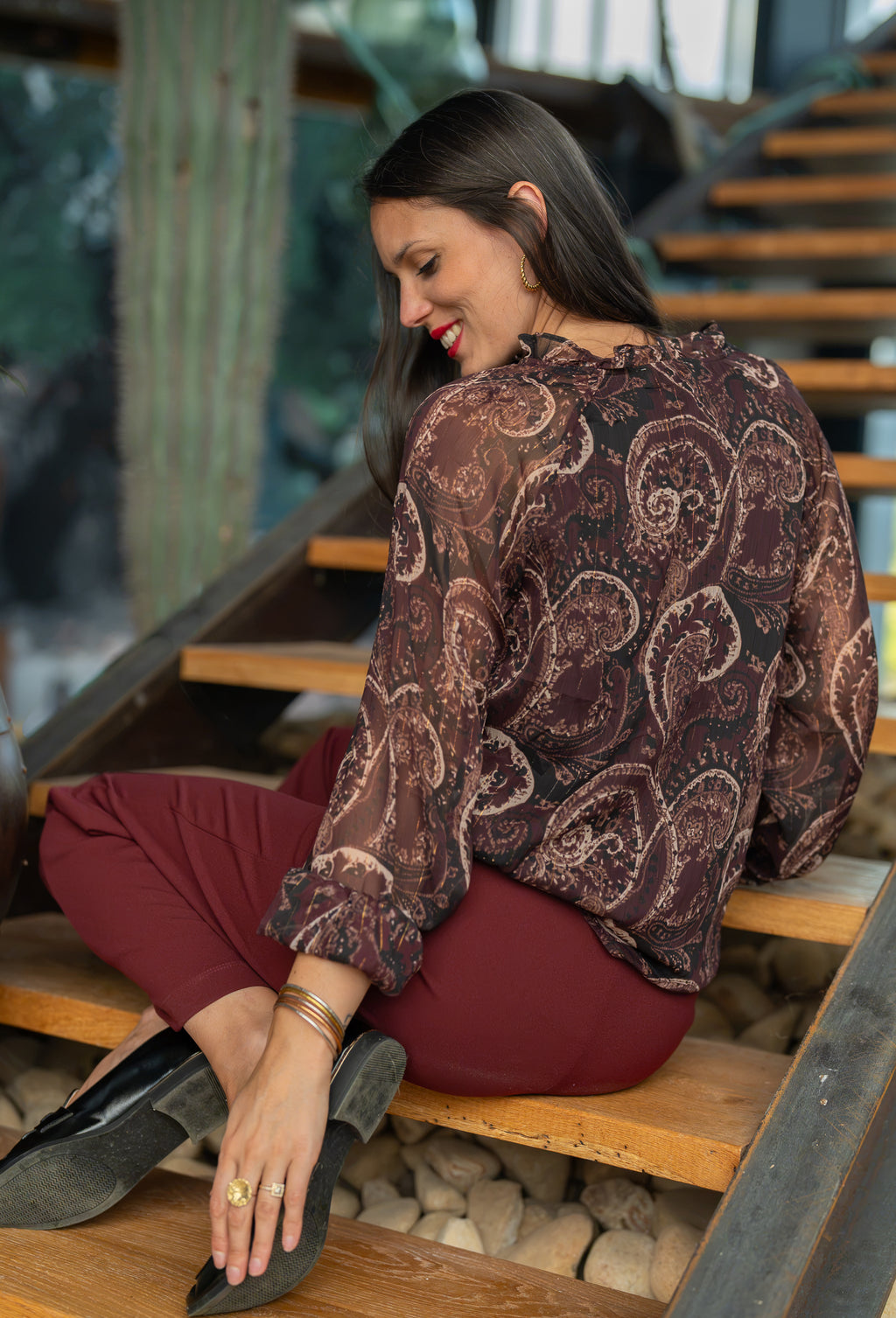 Chemise motif cachemire