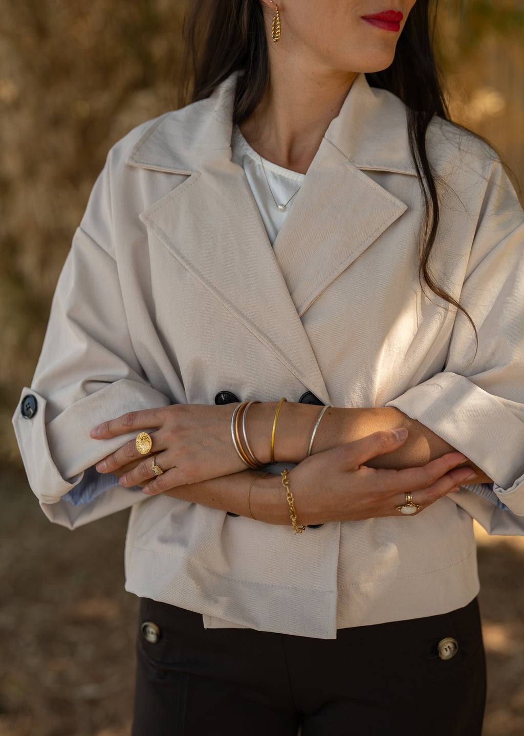Veste trench court
