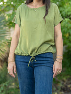 T-shirt effet satin