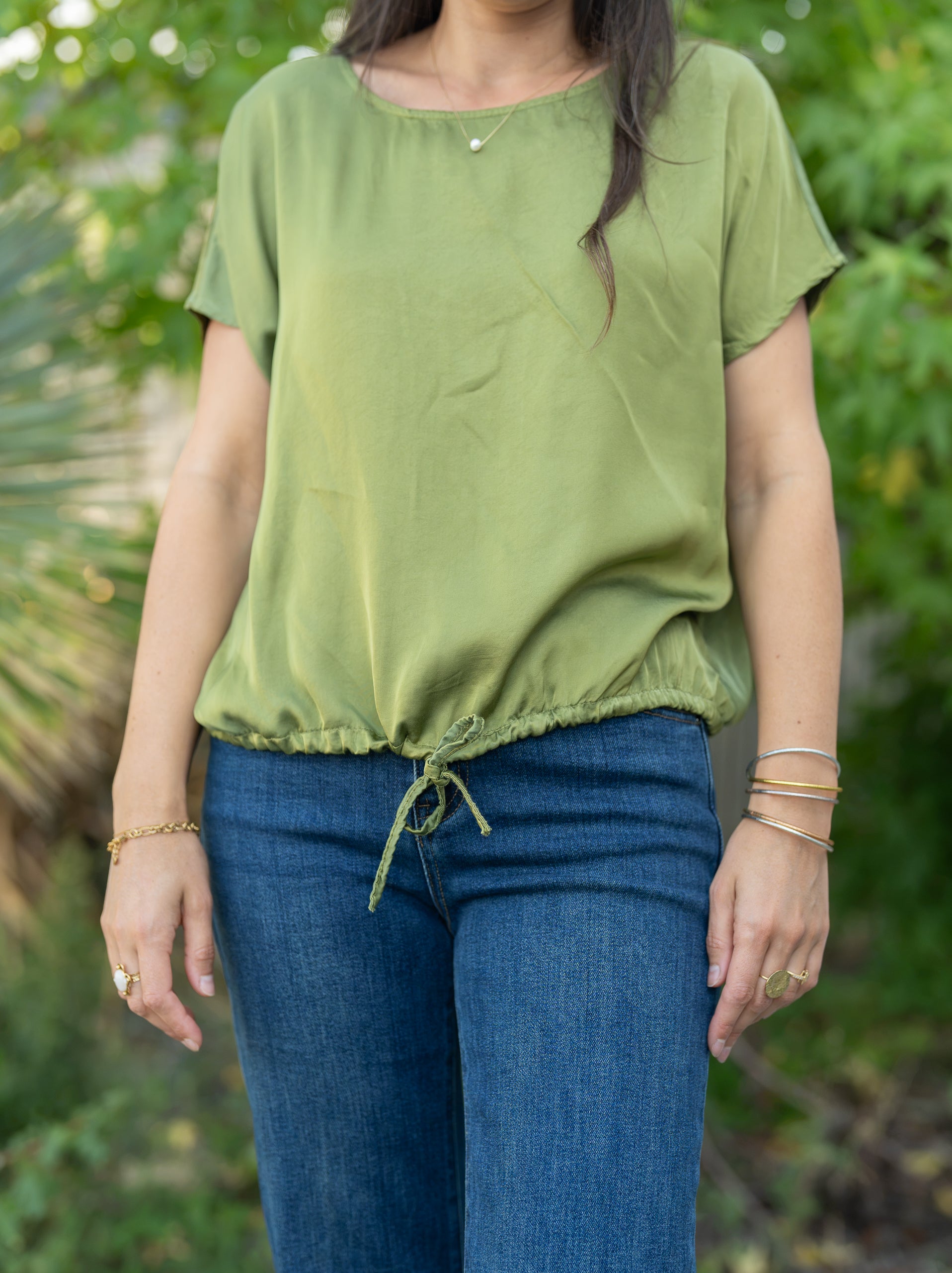 T-shirt effet satin