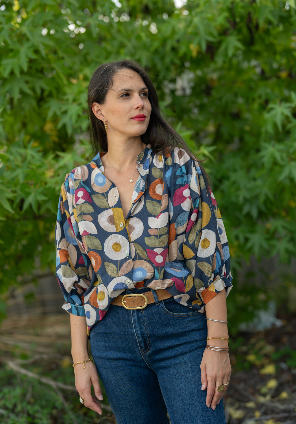 Blouse fleurs