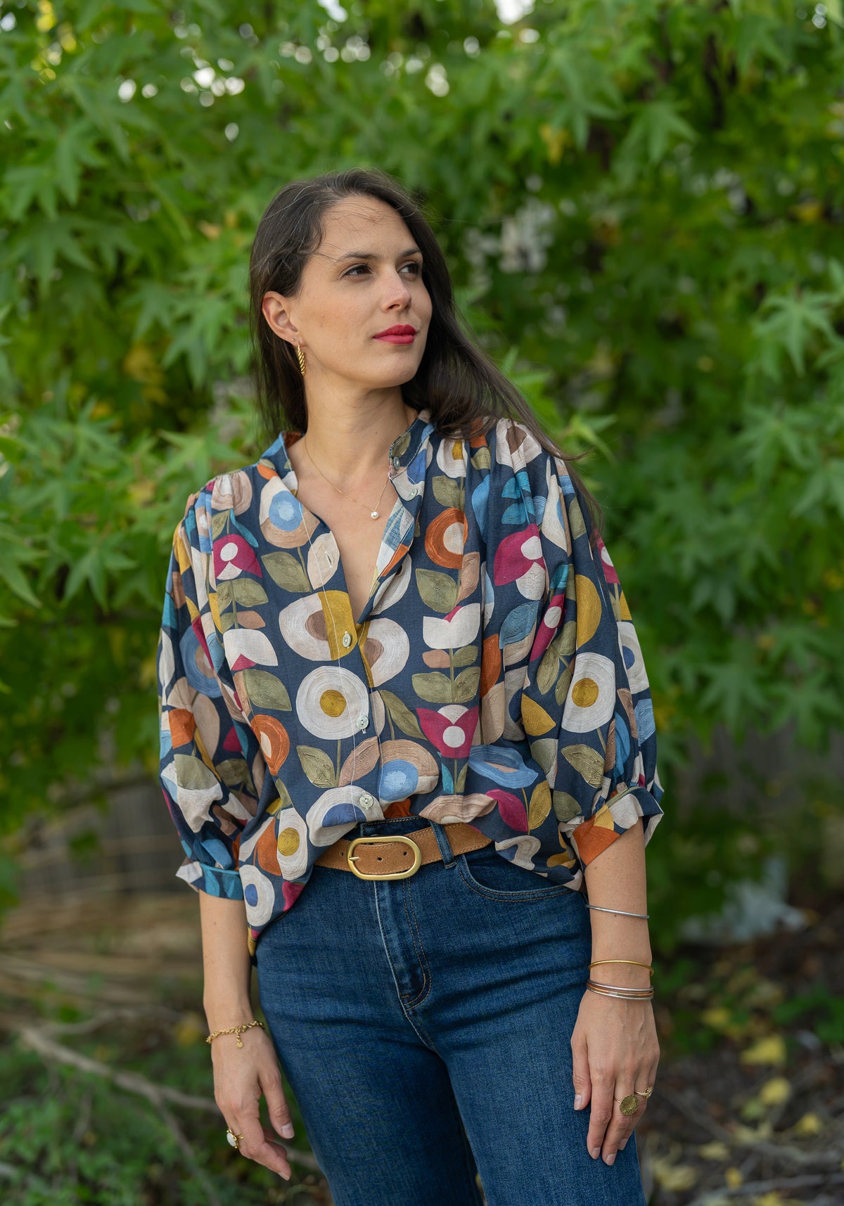 Blouse fleurs