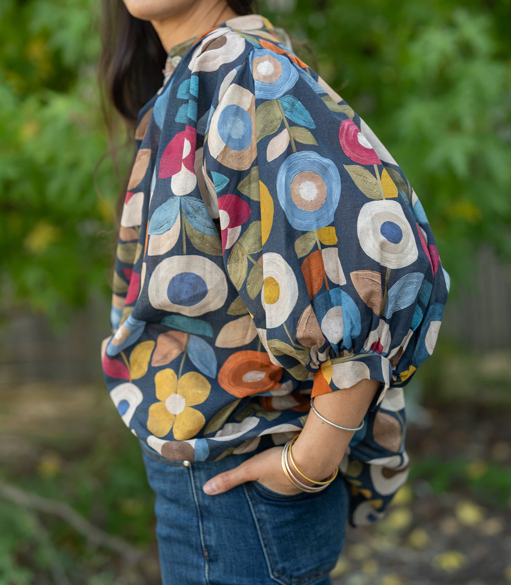 Blouse fleurs